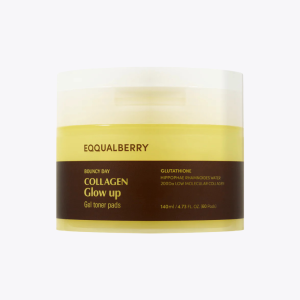 EQQUALBERRY Collagen Glow Up Gel Toner Pads 140ml (60 pads)