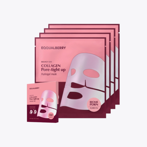 EQQUALBERRY Collagen Pore-Tight Up Hydrogel Mask (4 masks)
