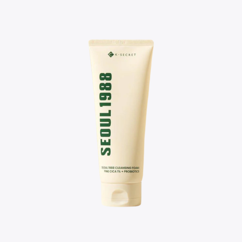 K-SECRET SEOUL 1988 Cleansing Foam: Pine Cica 1% + Probiotics 150ml